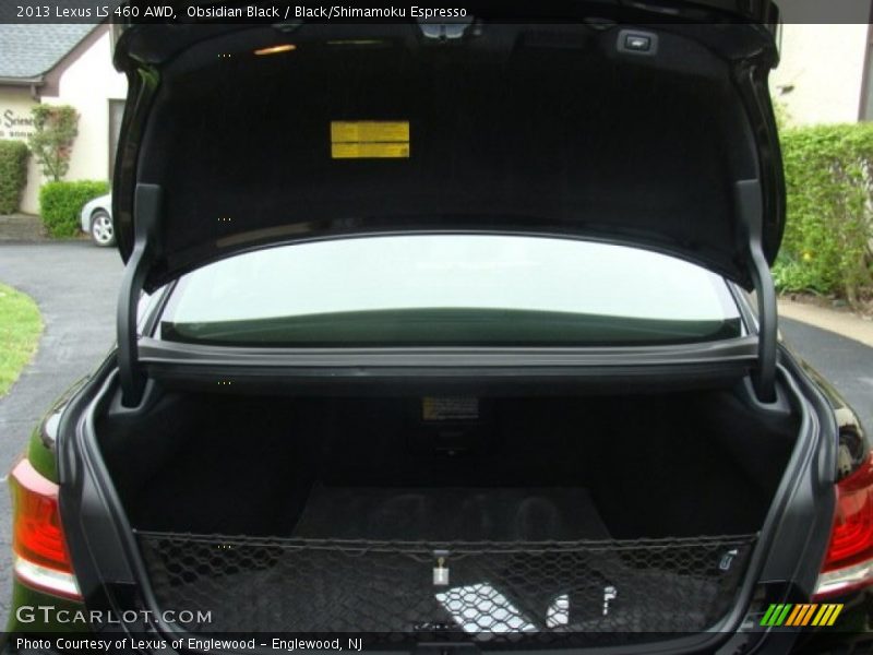 Obsidian Black / Black/Shimamoku Espresso 2013 Lexus LS 460 AWD