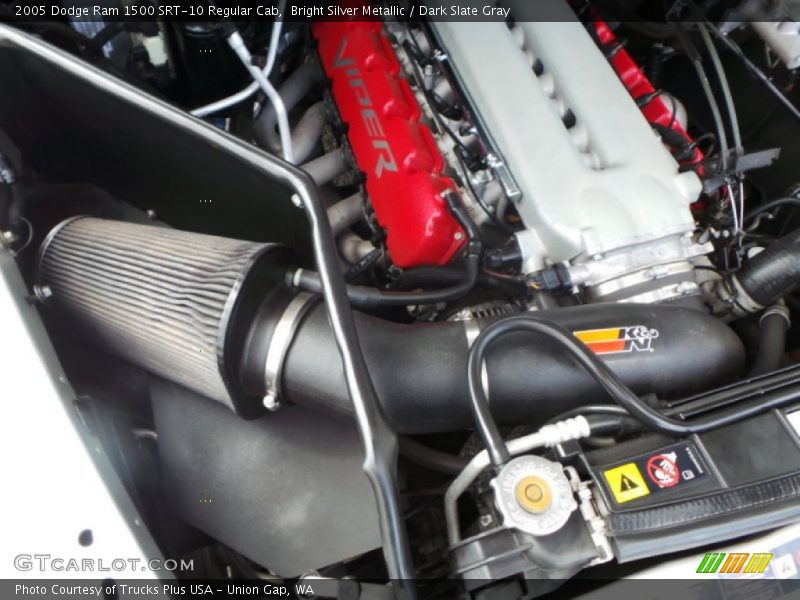 Bright Silver Metallic / Dark Slate Gray 2005 Dodge Ram 1500 SRT-10 Regular Cab