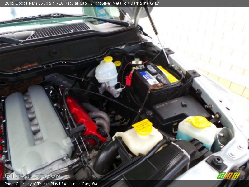 Bright Silver Metallic / Dark Slate Gray 2005 Dodge Ram 1500 SRT-10 Regular Cab