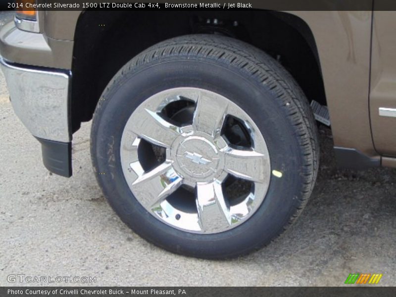 Brownstone Metallic / Jet Black 2014 Chevrolet Silverado 1500 LTZ Double Cab 4x4