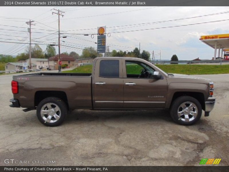 Brownstone Metallic / Jet Black 2014 Chevrolet Silverado 1500 LTZ Double Cab 4x4