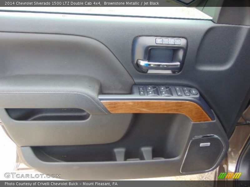 Brownstone Metallic / Jet Black 2014 Chevrolet Silverado 1500 LTZ Double Cab 4x4