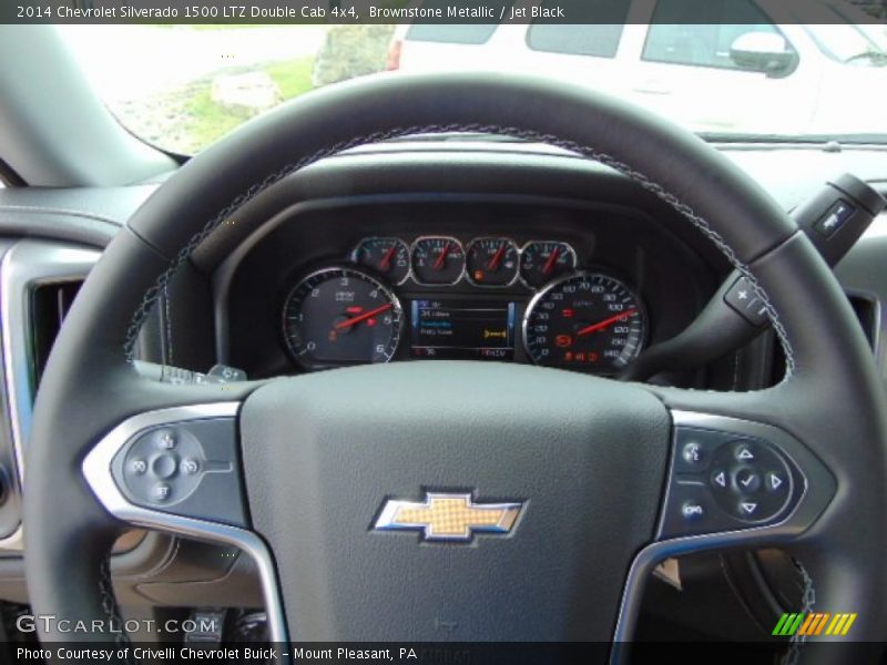 Brownstone Metallic / Jet Black 2014 Chevrolet Silverado 1500 LTZ Double Cab 4x4