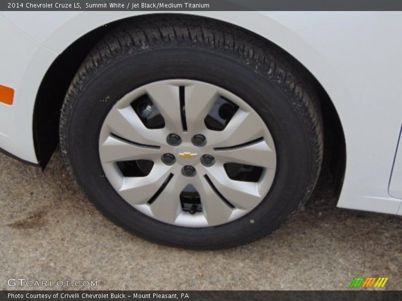 Summit White / Jet Black/Medium Titanium 2014 Chevrolet Cruze LS