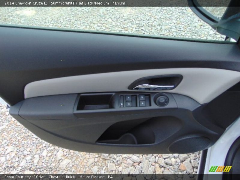 Summit White / Jet Black/Medium Titanium 2014 Chevrolet Cruze LS