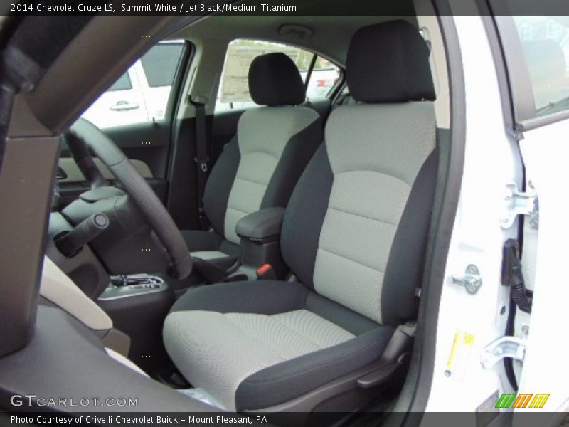 Summit White / Jet Black/Medium Titanium 2014 Chevrolet Cruze LS