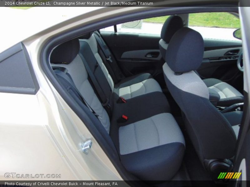 Champagne Silver Metallic / Jet Black/Medium Titanium 2014 Chevrolet Cruze LS