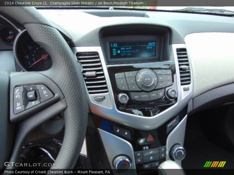 Champagne Silver Metallic / Jet Black/Medium Titanium 2014 Chevrolet Cruze LS