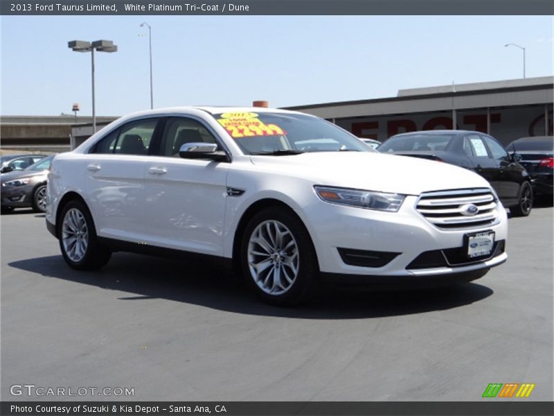 White Platinum Tri-Coat / Dune 2013 Ford Taurus Limited