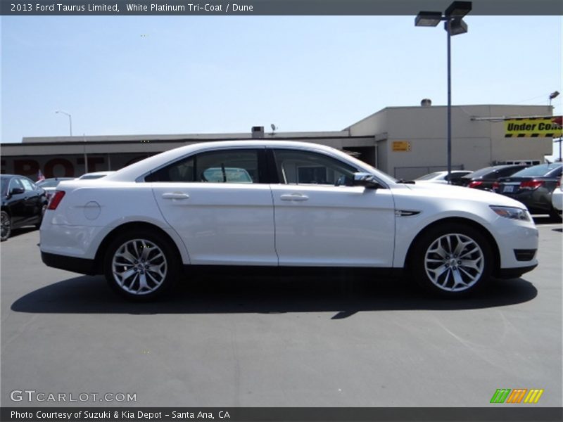 White Platinum Tri-Coat / Dune 2013 Ford Taurus Limited