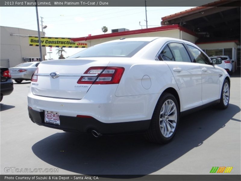White Platinum Tri-Coat / Dune 2013 Ford Taurus Limited