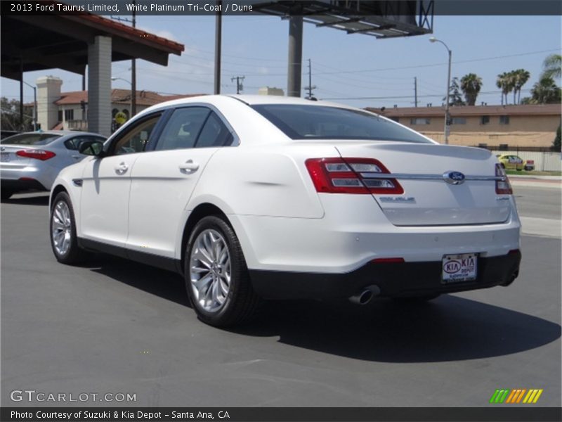White Platinum Tri-Coat / Dune 2013 Ford Taurus Limited