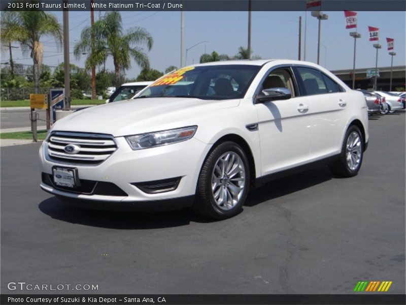 White Platinum Tri-Coat / Dune 2013 Ford Taurus Limited