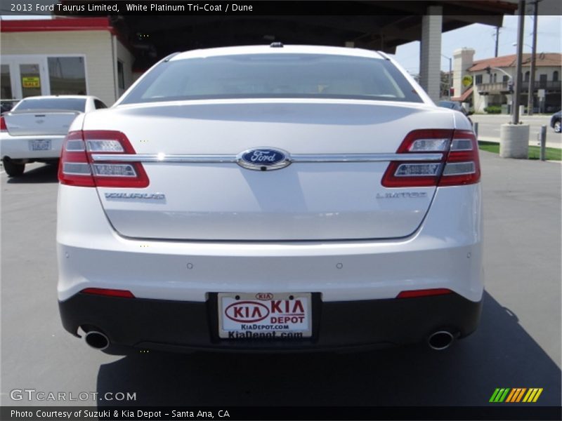 White Platinum Tri-Coat / Dune 2013 Ford Taurus Limited