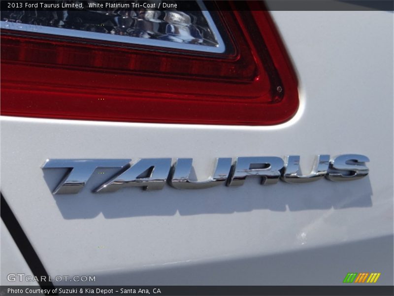 White Platinum Tri-Coat / Dune 2013 Ford Taurus Limited