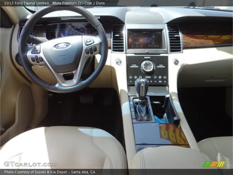 White Platinum Tri-Coat / Dune 2013 Ford Taurus Limited