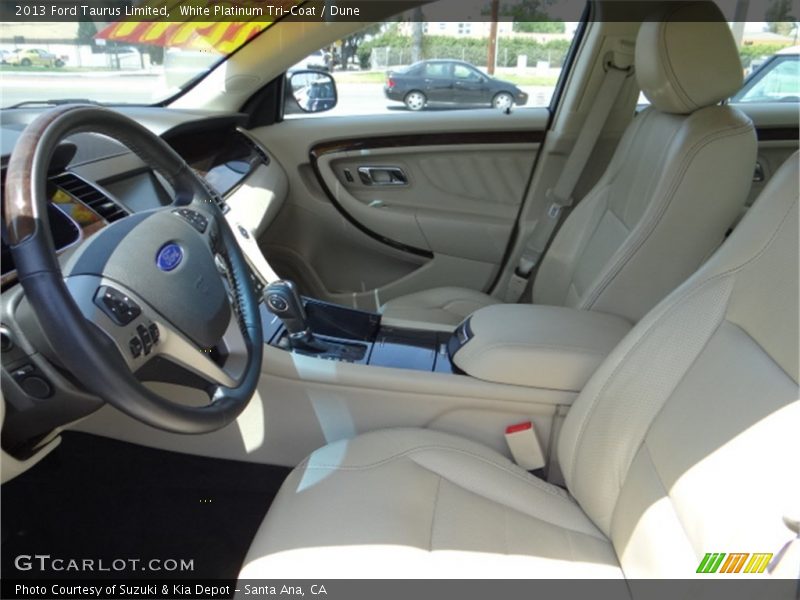 White Platinum Tri-Coat / Dune 2013 Ford Taurus Limited