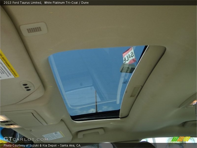 White Platinum Tri-Coat / Dune 2013 Ford Taurus Limited