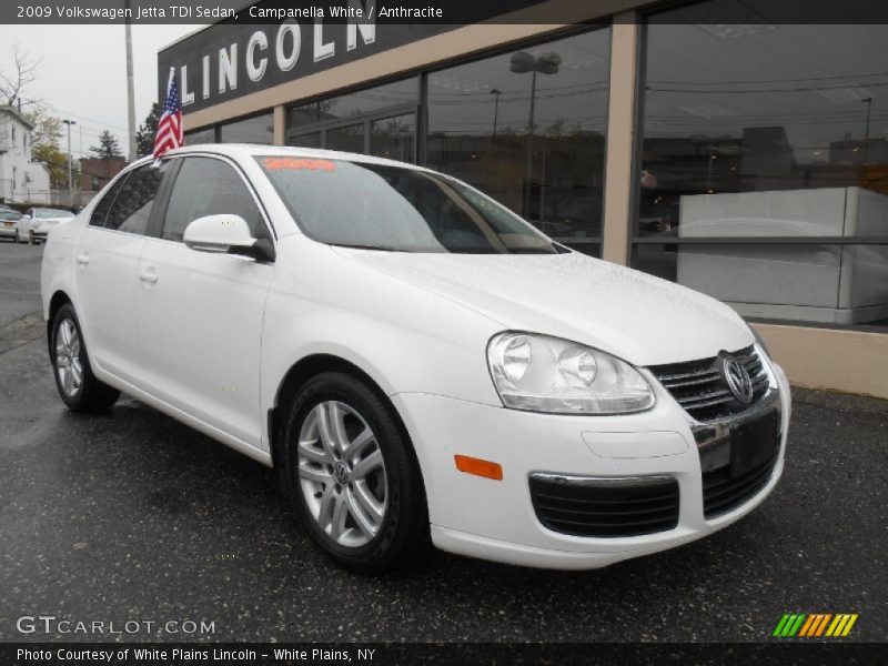 Campanella White / Anthracite 2009 Volkswagen Jetta TDI Sedan