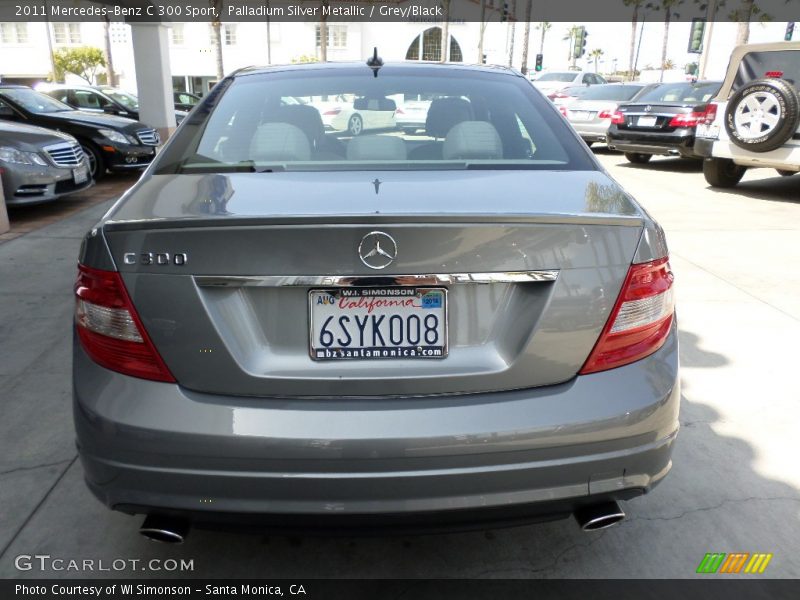 Palladium Silver Metallic / Grey/Black 2011 Mercedes-Benz C 300 Sport