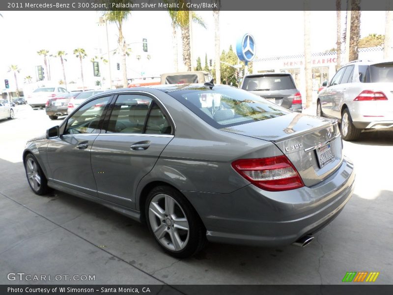 Palladium Silver Metallic / Grey/Black 2011 Mercedes-Benz C 300 Sport