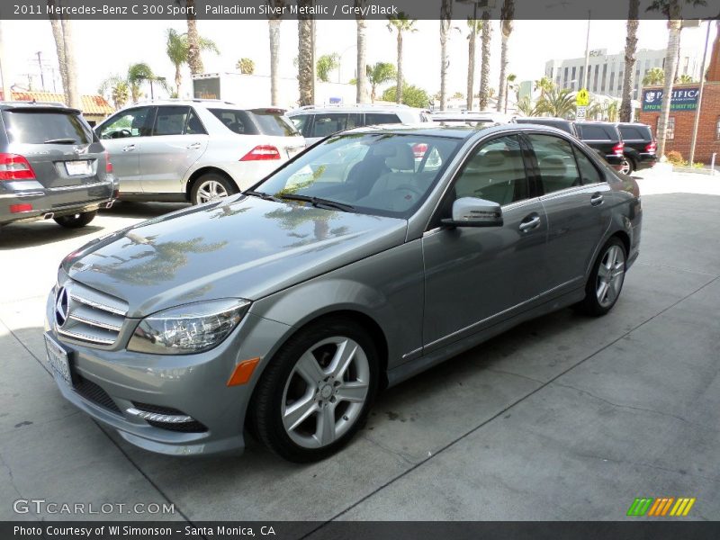 Palladium Silver Metallic / Grey/Black 2011 Mercedes-Benz C 300 Sport