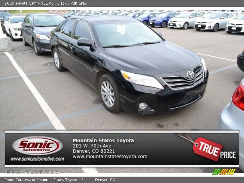 Black / Ash Gray 2010 Toyota Camry XLE V6