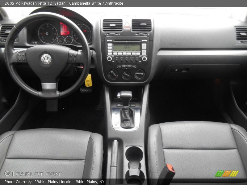 Campanella White / Anthracite 2009 Volkswagen Jetta TDI Sedan