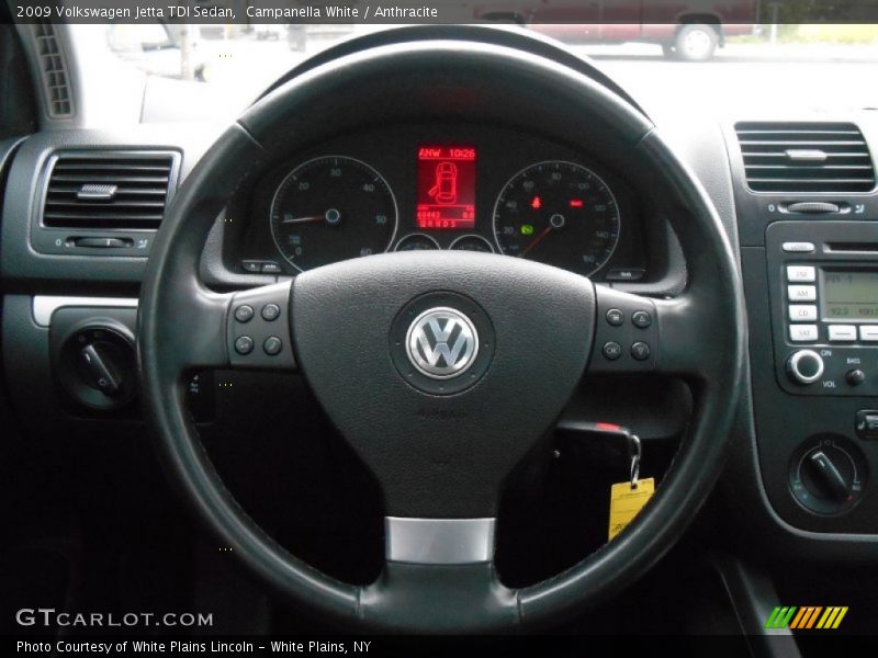Campanella White / Anthracite 2009 Volkswagen Jetta TDI Sedan