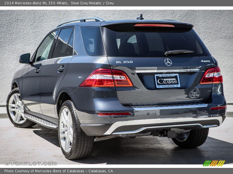 Steel Grey Metallic / Grey 2014 Mercedes-Benz ML 350 4Matic