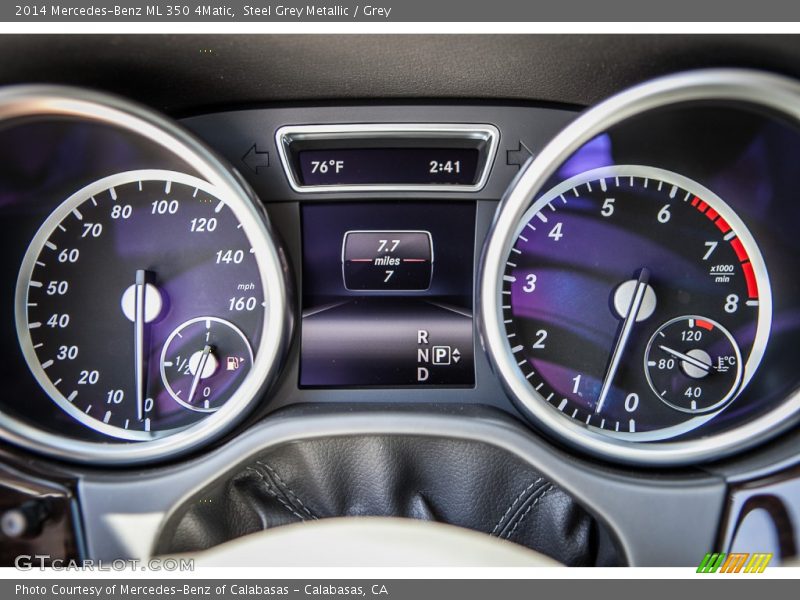 Steel Grey Metallic / Grey 2014 Mercedes-Benz ML 350 4Matic