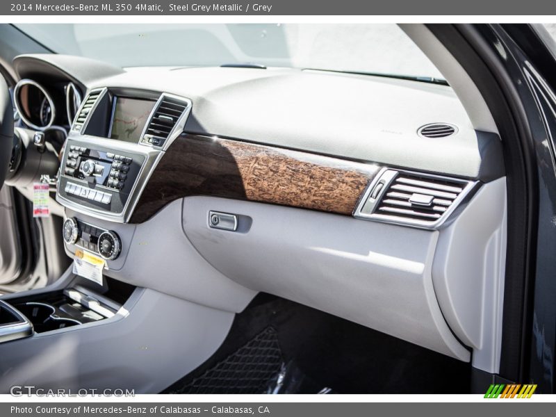 Steel Grey Metallic / Grey 2014 Mercedes-Benz ML 350 4Matic