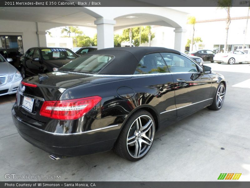 Black / Black 2011 Mercedes-Benz E 350 Cabriolet