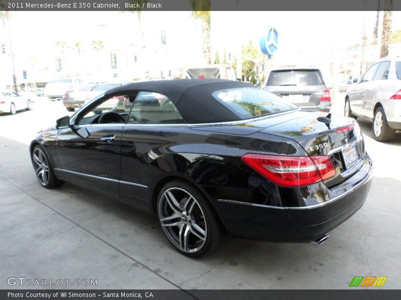 Black / Black 2011 Mercedes-Benz E 350 Cabriolet