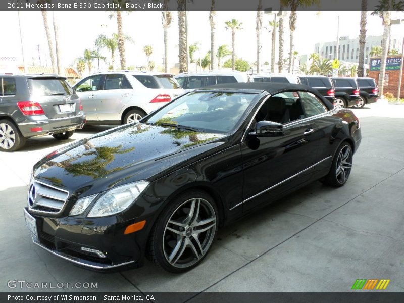 Black / Black 2011 Mercedes-Benz E 350 Cabriolet