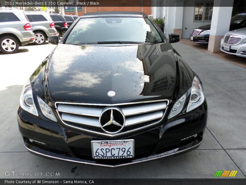 Black / Black 2011 Mercedes-Benz E 350 Cabriolet