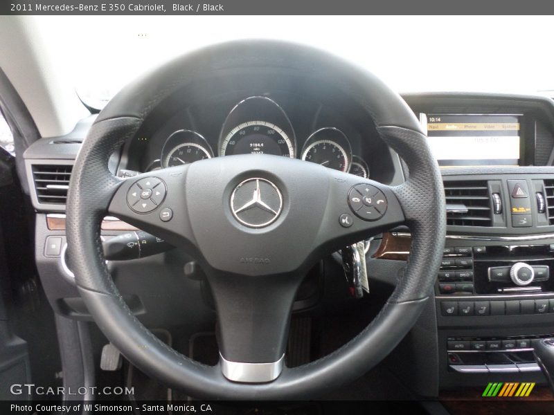 Black / Black 2011 Mercedes-Benz E 350 Cabriolet