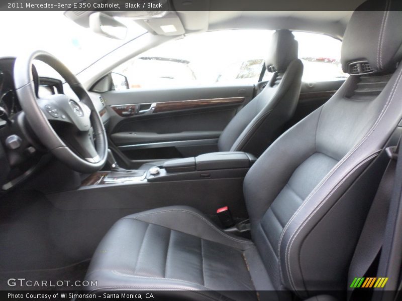 Black / Black 2011 Mercedes-Benz E 350 Cabriolet