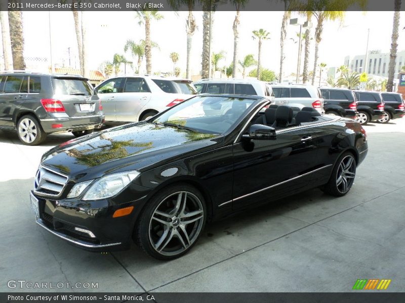 Black / Black 2011 Mercedes-Benz E 350 Cabriolet