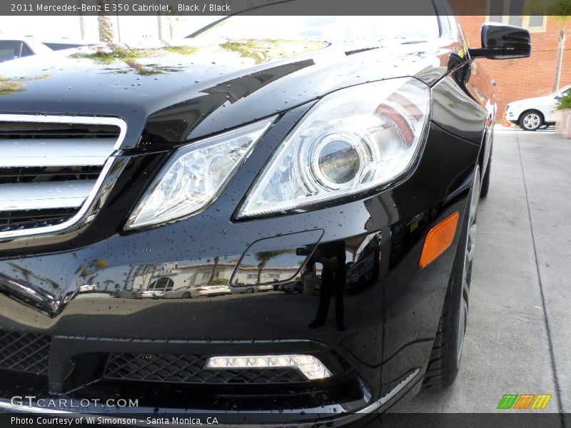 Black / Black 2011 Mercedes-Benz E 350 Cabriolet