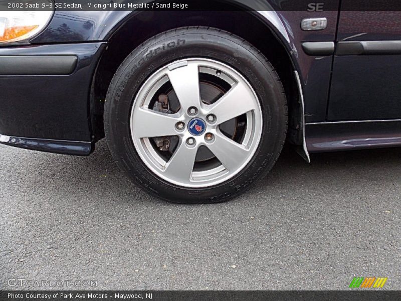 Midnight Blue Metallic / Sand Beige 2002 Saab 9-3 SE Sedan