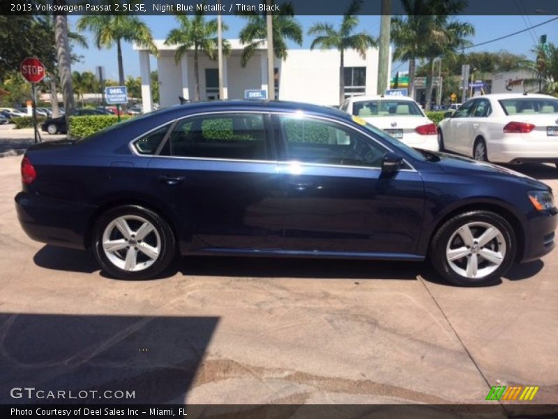 Night Blue Metallic / Titan Black 2013 Volkswagen Passat 2.5L SE
