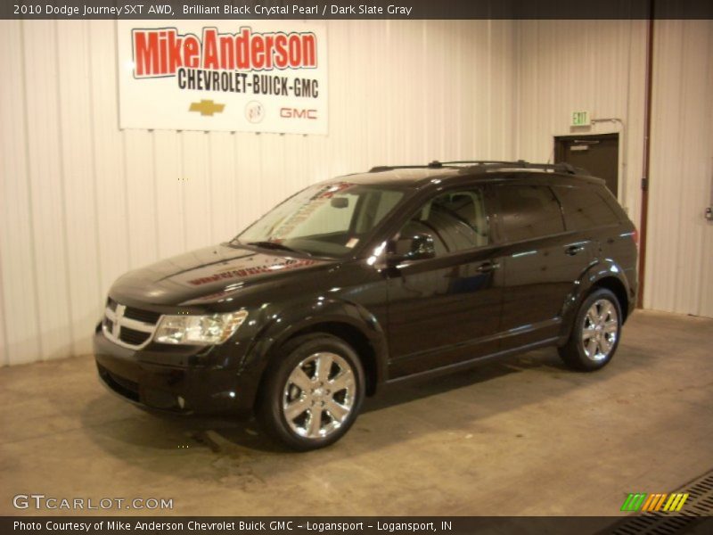 Brilliant Black Crystal Pearl / Dark Slate Gray 2010 Dodge Journey SXT AWD