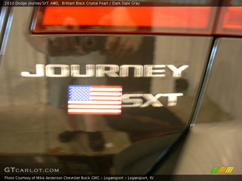 Brilliant Black Crystal Pearl / Dark Slate Gray 2010 Dodge Journey SXT AWD