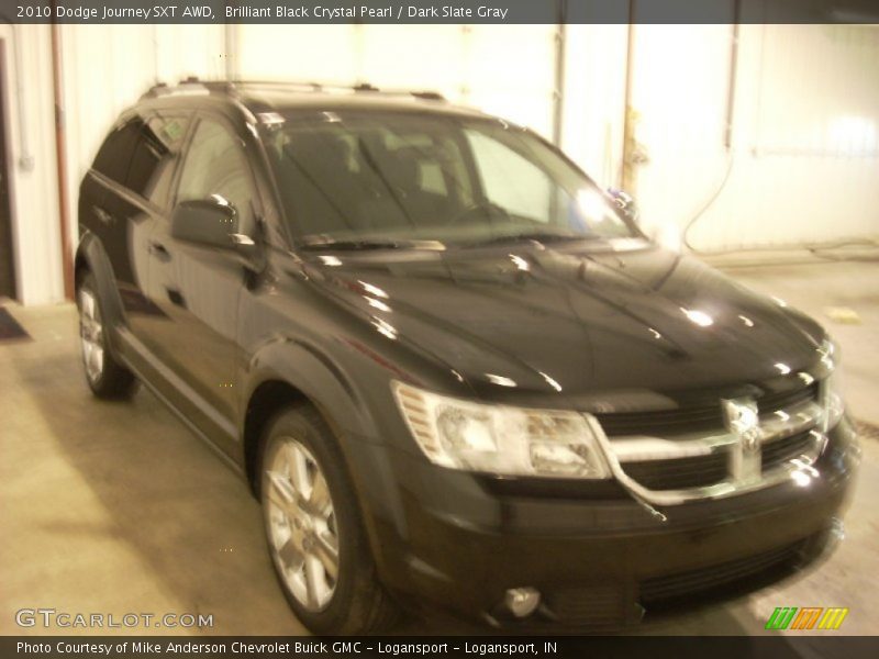 Brilliant Black Crystal Pearl / Dark Slate Gray 2010 Dodge Journey SXT AWD