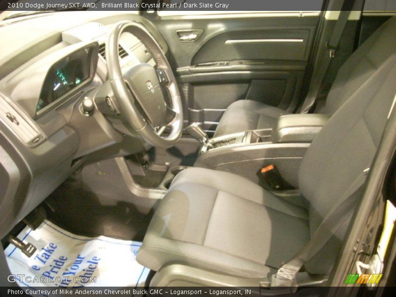 Brilliant Black Crystal Pearl / Dark Slate Gray 2010 Dodge Journey SXT AWD