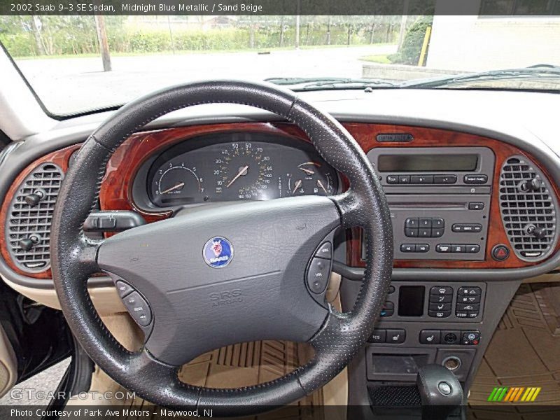 Midnight Blue Metallic / Sand Beige 2002 Saab 9-3 SE Sedan