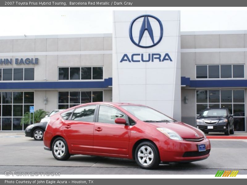 Barcelona Red Metallic / Dark Gray 2007 Toyota Prius Hybrid Touring
