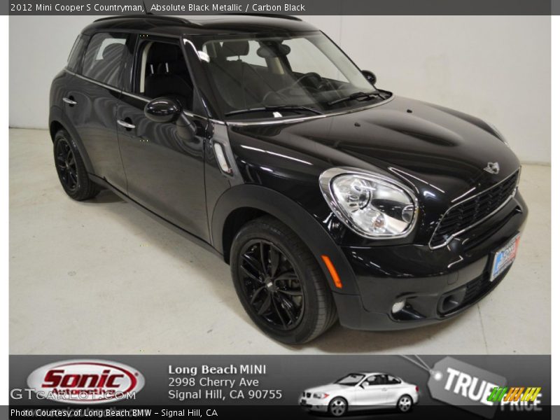 Absolute Black Metallic / Carbon Black 2012 Mini Cooper S Countryman