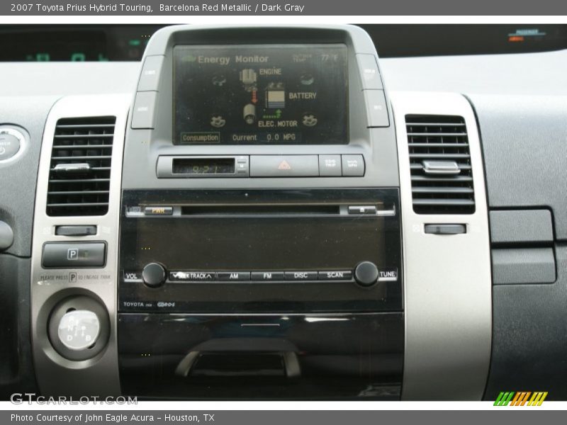 Barcelona Red Metallic / Dark Gray 2007 Toyota Prius Hybrid Touring